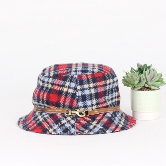 Coach Plaid Wool Bucket Hat - Picture 3 of 6